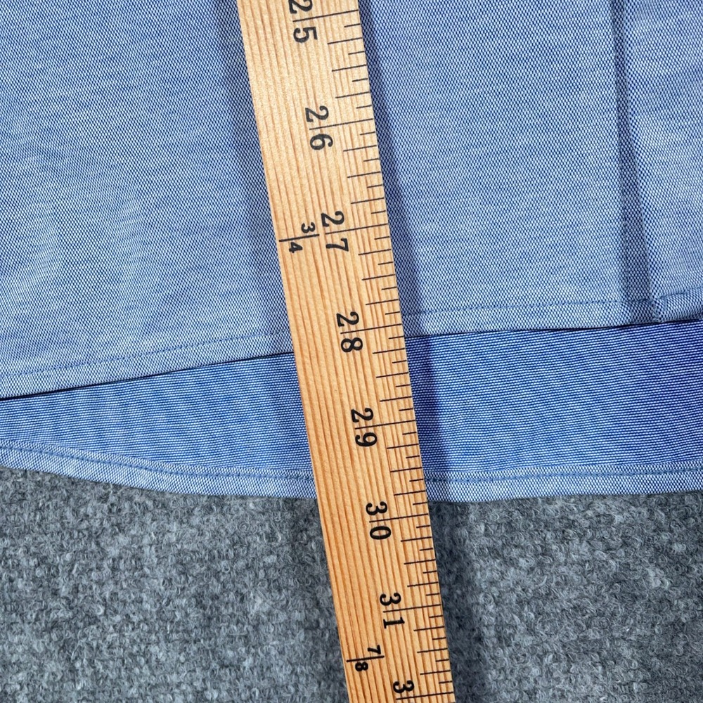 Lululemon Commission Shirt Mens M Blue Short Sleeve Button Down Pocket #AB447 - Picture 8 of 8